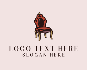 Seat - Antique Home Chair logo design