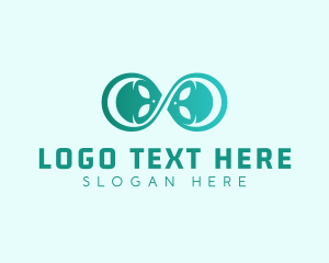 Extraterrestrial - Space Alien Infinity logo design