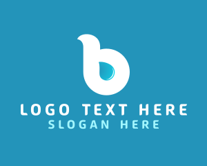Letter B - Liquid Droplet Letter B logo design
