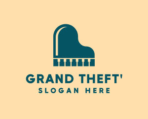 Generic Grand Piano logo design