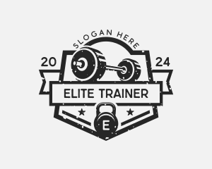 Kettlebell Barbell Athletics logo design