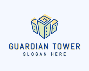 Contemporary Tower Buildings logo design