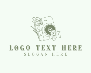 Videographer - Polaroid Camera Photographer logo design