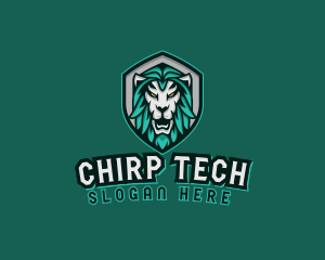 Wild Lion Shield logo design