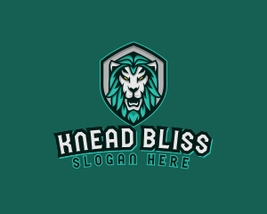 Wild Lion Shield logo design