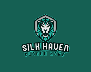 Wild Lion Shield logo design