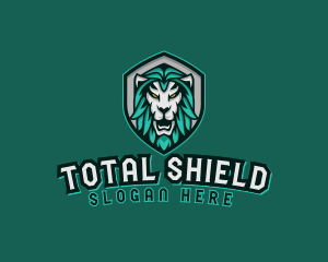 Wild Lion Shield logo design