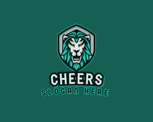 Wild Lion Shield logo design