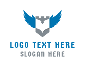 Eagle - Falcon Shield Royalty logo design