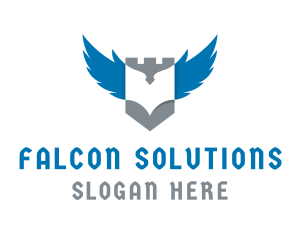 Falcon - Falcon Shield Royalty logo design