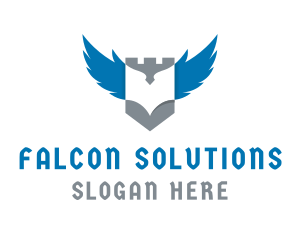 Falcon Shield Royalty logo design