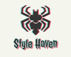 Tricolor - Holographic Spider Gaming logo design