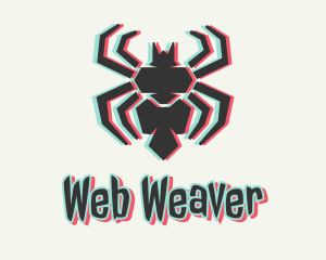 Spider - Holographic Spider Gaming logo design