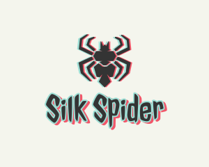 Holographic Spider Gaming logo design