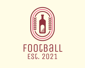 Margarita - Wine Bottle Badge logo design