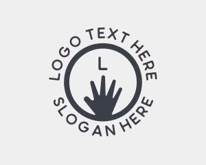 Social Welfare - Hand Outreach Charity logo design