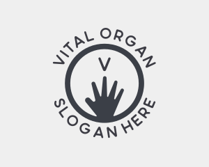 Hand Outreach Charity logo design