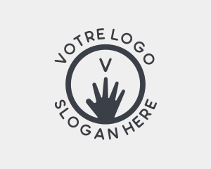 Caregiver - Hand Outreach Charity logo design