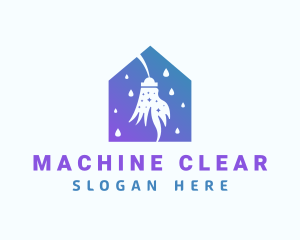 Cleaning Housekeeping Mop Logo