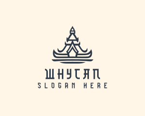 Asian Shrine Architecture Logo