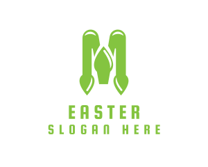 Vegan - Green Spade M logo design