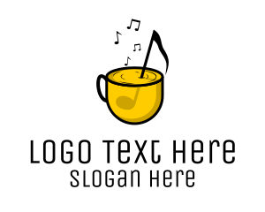 Sound - Musical Note Cafe logo design