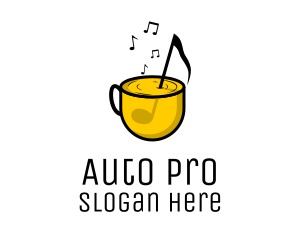 Brew - Musical Note Cafe logo design