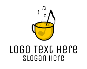 Theatrical - Musical Note Cafe logo design