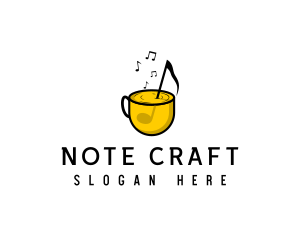 Notation - Musical Note Cafe logo design