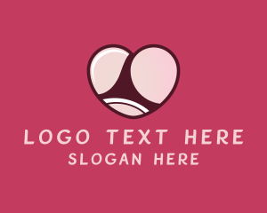 Erotic - Sexy Heart Lingerie logo design