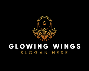 Phoenix Crown Wings logo design