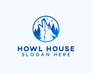 Howl - Forest Wolf Wildlife logo design