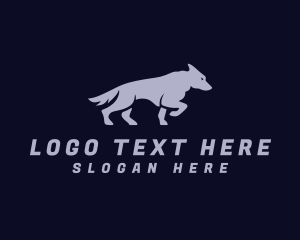 Hunting - Wild Wolf Animal logo design