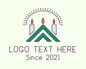 Religious - Arrow Lenten Candle logo design