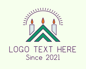 Vigil - Arrow Lenten Candle logo design