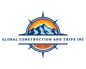 Adventure - Compass Mountain Travel logo design