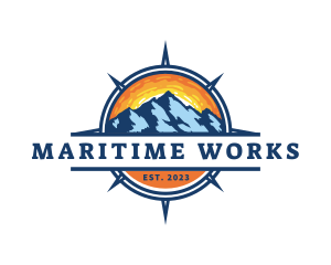 Compass Mountain Travel logo design