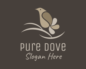 Peaceful Aviary Bird logo design