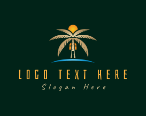 Coast - Tropical Beach House logo design