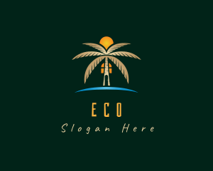 Ocean - Tropical Beach House logo design