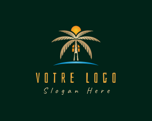 Property Developer - Tropical Beach House logo design