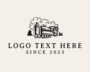 Illustration - Vape Train Smoke logo design