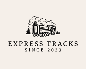 Train - Vape Train Smoke logo design