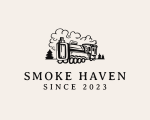 Vape Train Smoke logo design