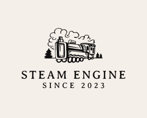 Locomotive - Vape Train Smoke logo design