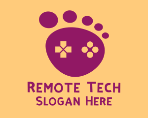 Remote - Purple Foot Step Controller logo design