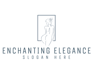 Alluring - Naked Woman Spa logo design