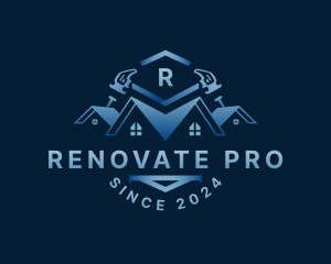 Hammer Roofing Renovation logo design