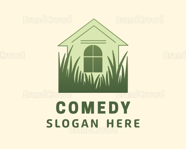 House Garden Grass Logo