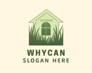 House Garden Grass Logo